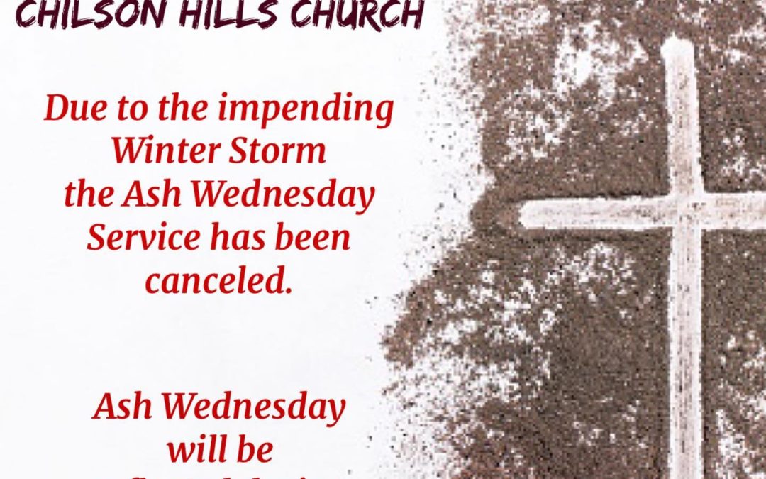 Ash Wednesday Service – February 22, 2023